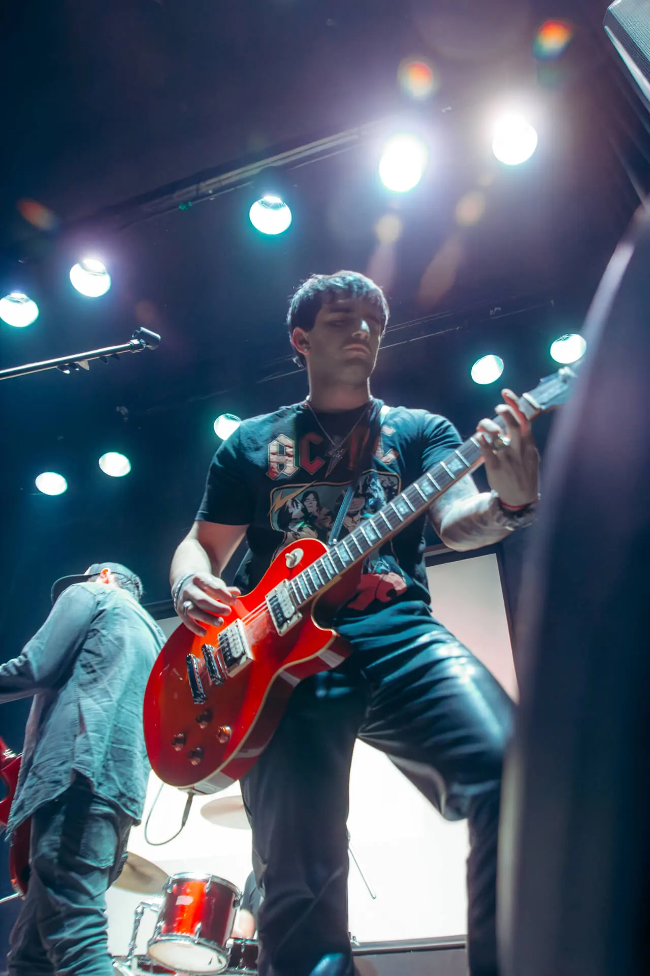Solo de guitarra de Echados en vivo